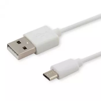 Cabo USB SAVIO CL-123 USB 2.0, USB A para Micro-USB B, 1 m, branco