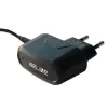 Carregador de viagem Beline Beli0013 microUSB 1A preto – fonte de alimentação USB compacta de 1A