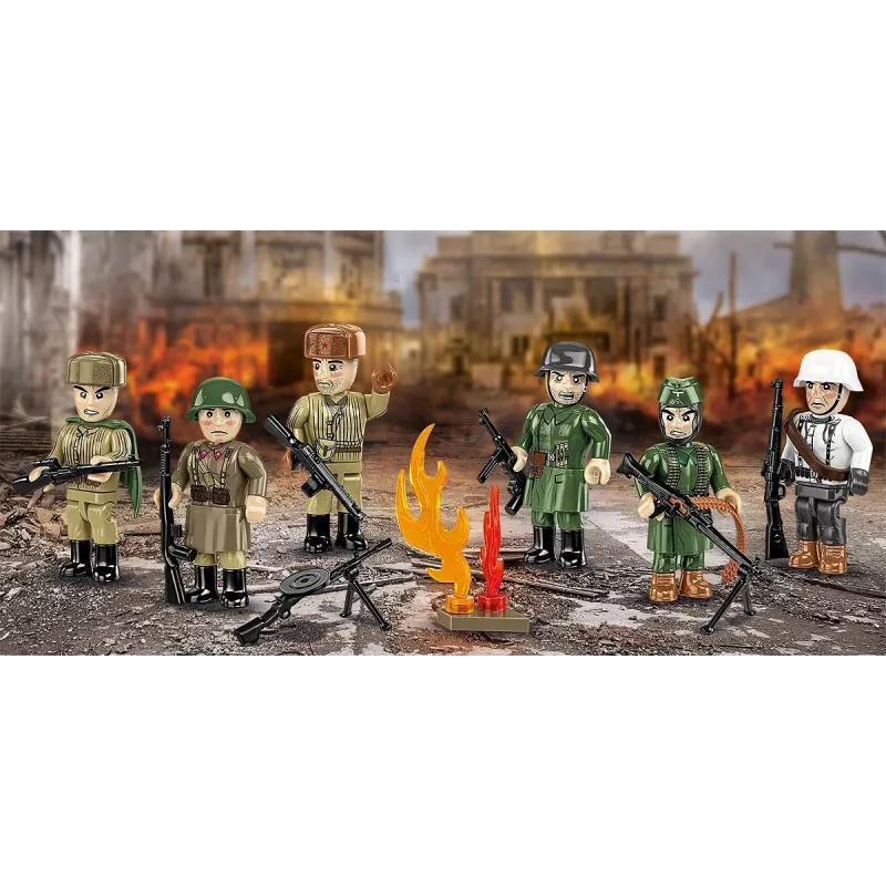 Conjunto de construção Cobi Batalha de Stalingrado — 76 peças, diorama histórico