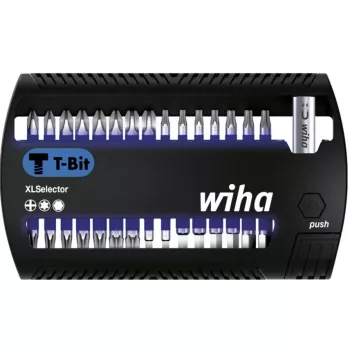 WIHA 41830 - Conjunto de bits XLSelector, 31 peças mistas, 25 mm, T-Bit (41830)