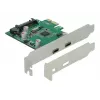 Placa DeLOCK PCI Express x1 para 2 x conector fêmea USB Type-C™