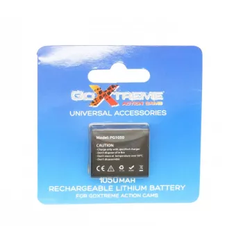 Bateria GoXtreme 1050mAh 3,7 V para Rallye, Endurance, Discovery e Pioneer