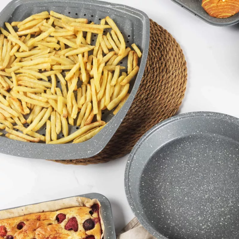 Tabuleiro para batatas fritas Salter BW08473G1EU7 38 cm Marblestone