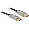 DeLOCK - Cabo DisplayPort - DisplayPort (M) para DisplayPort (M) - DisplayPort 1,4 - 15,0 m - suporta 8K UHD (7680 x 4320) - preto (85886)
