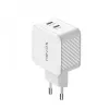 Carregador Nevox 45W Dual USB-C Power Delivery GaN, branco, modelo 2569