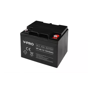 Bateria AGM selada Volt Polska VPRO 12V 40Ah – bateria de chumbo-ácido recarregável para UPS e serviço de reserva
