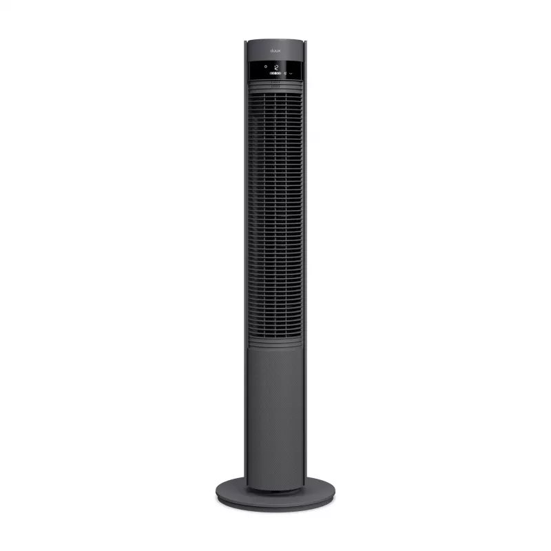 Ventilador Duux | Elevate | Ventilador de torre | Cinzento | Diâmetro 29 cm | Níveis de velocidade 12 | Oscilação | 4-40 W