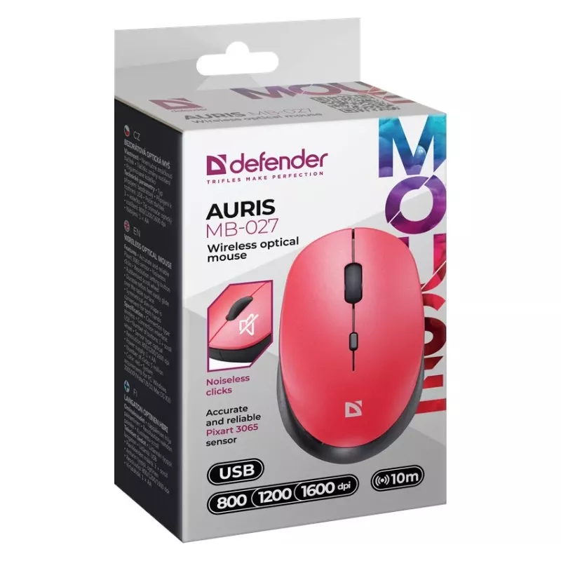 Rato sem fios DEFENDER AURIS MB-027 interface