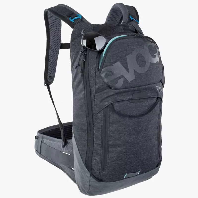 Mochila de bicicleta EVOC Trail Pro 10L Carbon cinzento desporto