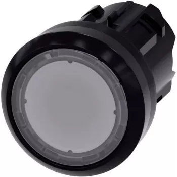 Siemens botão de pressão atuador plano, anel frontal plástico transparente SIRIUS ACT 3SU1001-0AB70-0AA0 1 un. (3SU1001-0AB70-0AA0)