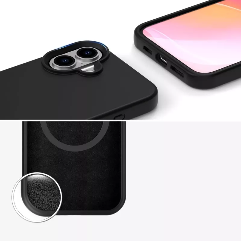 Capa de silicone 4smarts Cupertino para Apple iPhone 16 compatível com MagSafe