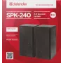 Altifalantes de secretária DEFENDER SPK-240 com fios, 2.0, 6 W RMS, alimentação USB, 3,5 mm, preto