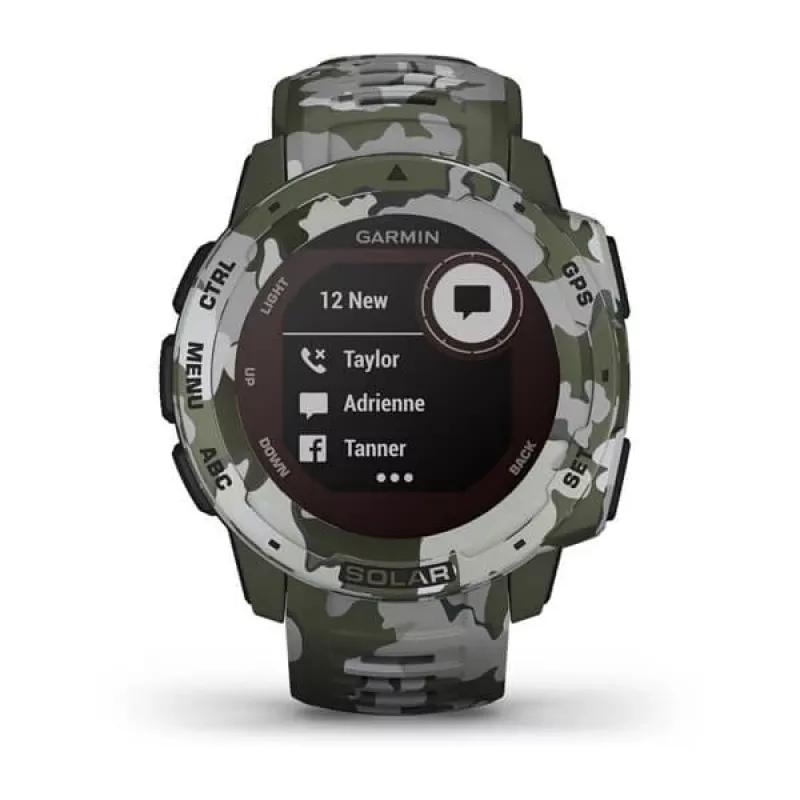 Relógio GPS Garmin Instinct Solar Camo Edition camuflagem