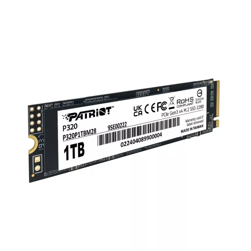 Unidade SSD Patriot Viper P320 M.2 PCIe Gen3x4 512GB 3000MB/s