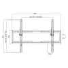 Suporte de TV LogiLink BP0039 177,8 cm 70 preto aço inoxidável