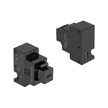 Módulo Keystone DELOCK USB-C Power Delivery 20W preto