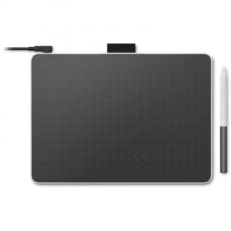 Digitalizador Wacom One Medium eletromagnético, sem fios, com fios USB-C, Bluetooth 5.1, embalagem de cartão com certificação FSC