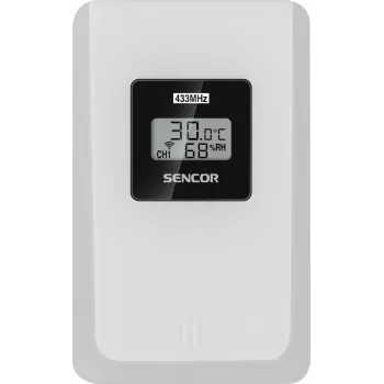 Estação meteorológica Sencor SWS 3000 W com estação de carregamento e sensor sem fios, branco