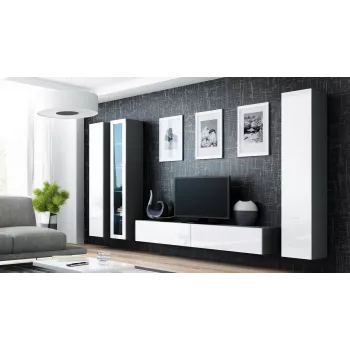 Armário fechado Cama VIGO '180' 180/40/30 carvalho Sonoma/branco brilhante