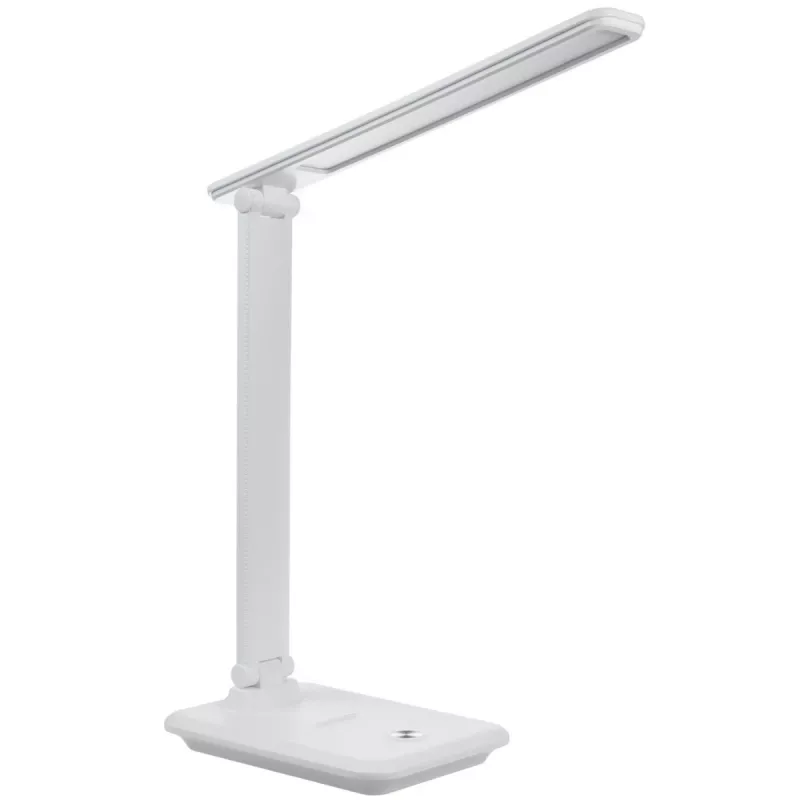 Candeeiro de secretária LED MACLEAN MCE614W 9 W, branco, inclinável e regulável