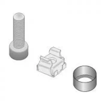 Material de montagem para componentes de 19 polegadas, M6, 32 unid. (26.14.0010)