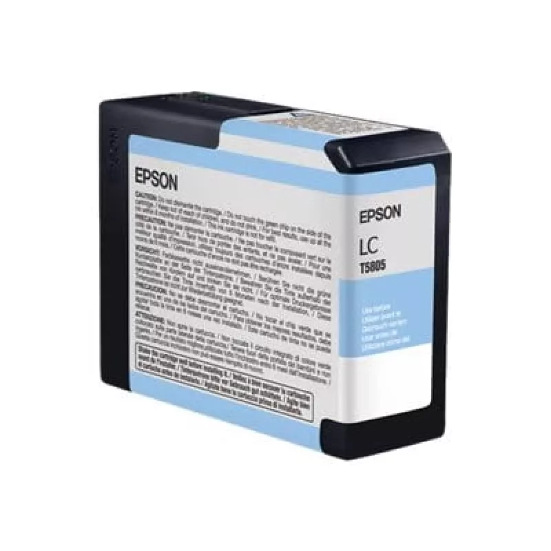 Epson embalagem individual ciano-claro T580500, ciano-claro, tinta pigmentada, 80 ml, 1 unidade, embalagem individual