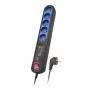 Régua de tomadas Lestar LFT 2005 — 5 tomadas Type F, cabo de 2,5 m, cinzento/preto