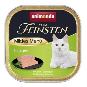Comida húmida para gatos animonda Vom Feinsten Menu Suave Peru 100 g saco, monoproteico, adulto, 81% humidade