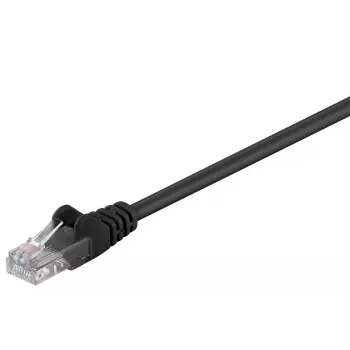 Cabo de rede Wentronic Goobay CAT 5e, U/UTP, preto, 2 m - mistura de cobre CCA (68647)
