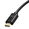 Cabo Baseus 2x HDMI 2.0 4K 30Hz, 3D, HDR, 18 Gbit/s, 8 m (preto)