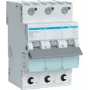 Hager MBS320. Corrente nominal: 20 A. Tipo: característica B, número de módulos (máx.): 3 módulos. Largura: 52,5 mm, Profundidade: 70 mm, Altura: 83,4 mm (MBS320)