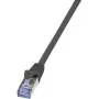 LogiLink PrimeLine – cabo de patch – RJ-45 (macho) para RJ-45 (macho) – 20 m – SFTP, PiMF – cabo bruto Cat.7 – sem halogéneos, moldado, sem emaranhamento – preto
