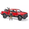 Dodge RAM 2500 Power Wagon com atrelado e mota Ducati 02502 BRUDER