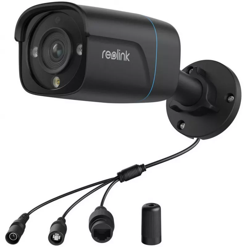 Reolink P330 câmara de segurança IP 4K, 8 MP 3840 x 2160, para interior e exterior, microfone integrado, visão noturna de 30 m, preta