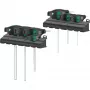 454/7 HF Conjunto 1 Chaves de fendas com punho transversal + suporte, 7 peças (preto/verde, com função de retenção)