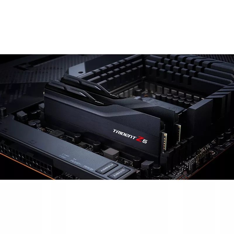 DIMM 32 GB DDR5-6000 (2x 16 GB) Dual-Kit, memória preta, F5-6000J3040F16GX2-TZ5K, Trident Z5, INTEL XMP