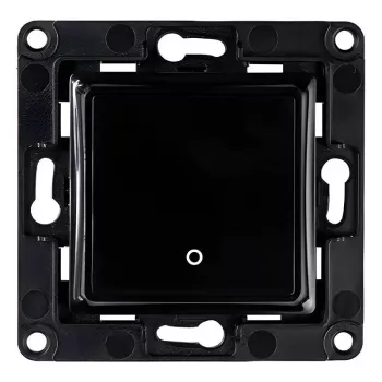 Interruptor de luz Shelly Wall Switch 1 preto