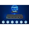 Switch PoE Extralink CERES 8x 100Mb/s PoE/PoE+, 2x RJ45 Uplink 100Mb/s, 96W