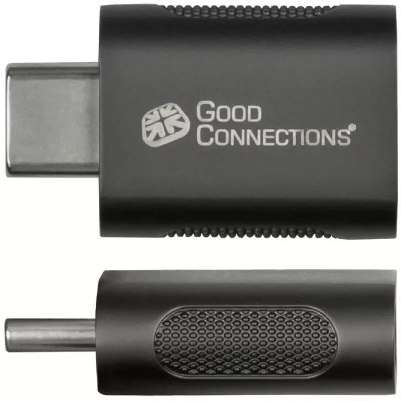 Adaptador Good Connections USB 3.2 Gen.1 3.0 macho C para fêmea USB-A caixa metálica galvanizada (USB-AD302)