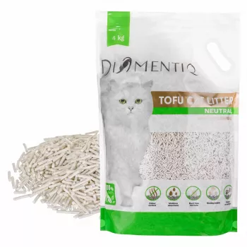 DIAMENTIQ Tofu Neutral Ultra aglomerante – areia vegetal – 4 kg