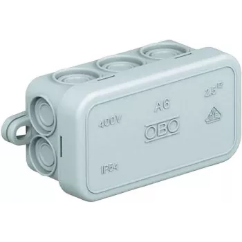 Caixa de derivação OBO BETTERMANN 2000001 A6 80x43x34 mm cinzento-claro cinzento-claro (RAL 7035) IP55 (2000001)