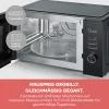 Micro-ondas combinado SEVERIN MW 7798, aparelho de mesa, 29 l, 900 W, Preto, prato giratório de 315 mm