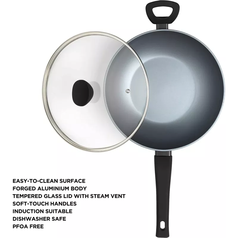Wok Russell Hobbs RH01709EU 28 cm perolizado, frigideira antiaderente