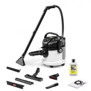 Aspirador | KÄRCHER | Potência de entrada 1000 W | Capacidade de pó 4 L | Aspirador de tambor | Tipo de limpeza Húmido e seco | Depósito de pó sem saco | Cor Preto/Cinzento/Branco | 1.081-155.0