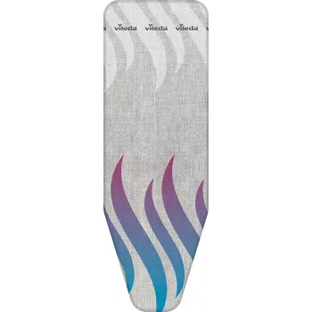 Capa de tábua de passar VILEDA Total Reflect azul cinzento branco para tábuas de passar 1300 x 450 mm