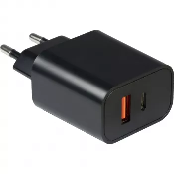Carregador Inter-Tech PD-2120 smartphone preto carregamento rápido AC interior