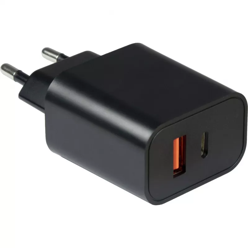 Carregador Inter-Tech PD-2120 smartphone preto carregamento rápido AC interior