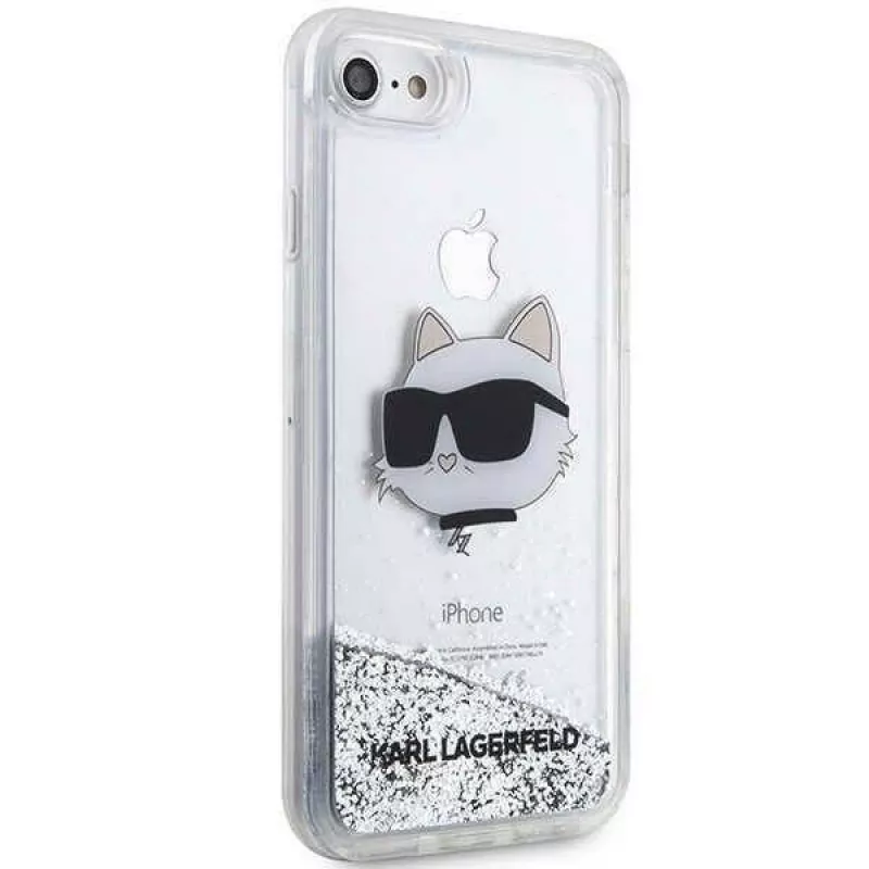 Karl Lagerfeld | Capa original IPHONE SE 2022/SE 2020/7/8 Karl Lagerfeld capa rígida brilhante Choupette Head (KLHCI8LNCHCS)