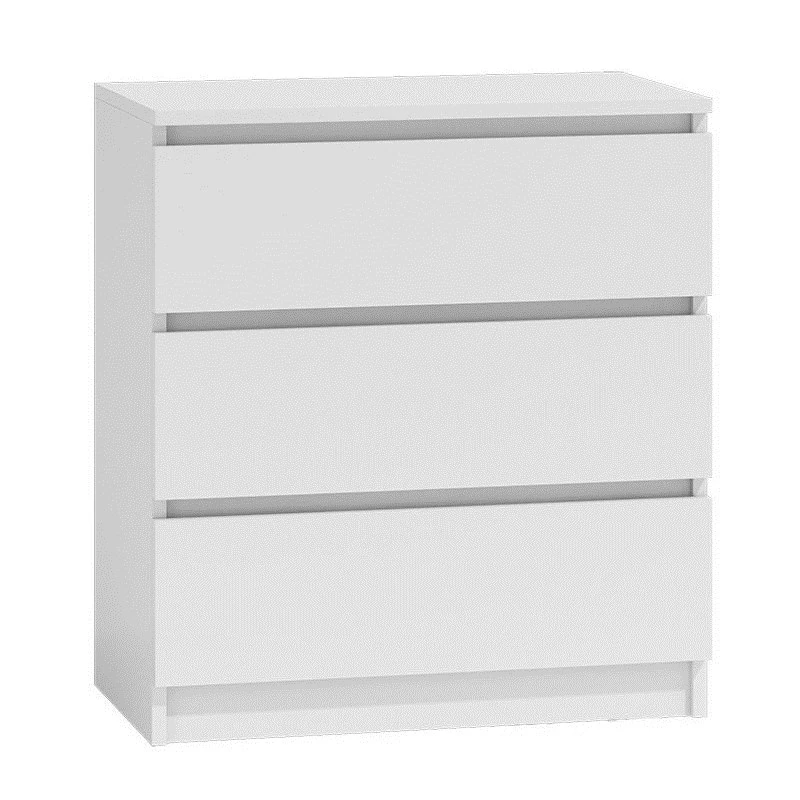Cómoda Topeshop M3 BIEL branco 3 gavetas aglomerado