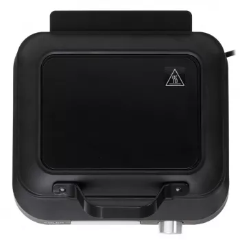 Máquina de waffles Adler AD 3087 — máquina de waffles belgas elétrica, 2200 W, 2 placas retangulares 9×17 cm, preta